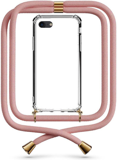 Θήκη Κινητού Διάφανη Κορδόνι Nude Iphone Se 2020