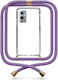 Θήκη Κινητού Διάφανη Κορδόνι Lilac Oneplus 9