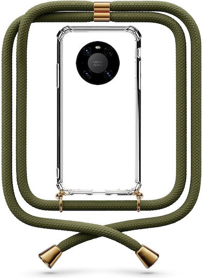 Θήκη Κινητού Διάφανη Κορδόνι Khaki Huawei Mate 40