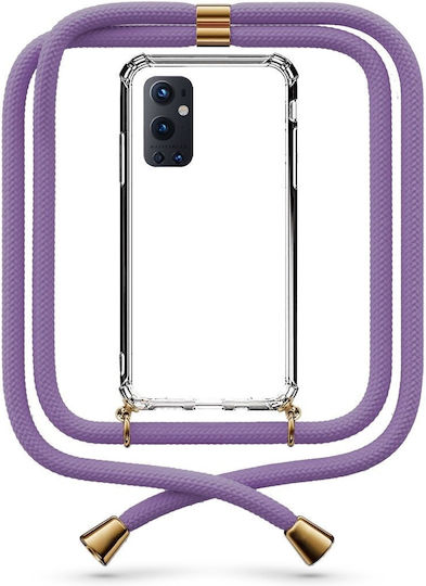 Калъф За Мобилен Телефон Прозрачен С Връзка Лилав Oneplus 9 Pro