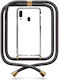 Mobile Phone Case Transparent Lanyard Dark Grey Galaxy A20e