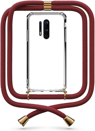 Калъф За Мобилен Телефон Прозрачен Връзка Бордо Oneplus 8 Pro