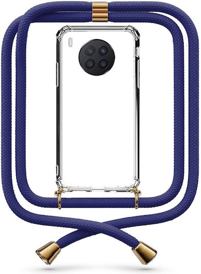 Husă Telefon Transparentă Cu Șnur Albastru Închis Huawei Nova 8i