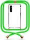Handyhülle Transparent Neon Grün Galaxy S24 Plus