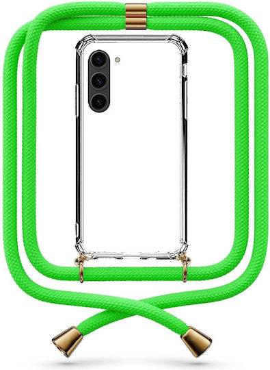 Handyhülle Transparent Neon Grün Galaxy S24 Plus