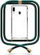 Handyhülle Transparent mit Nackenriemen Forestgrün Galaxy M20