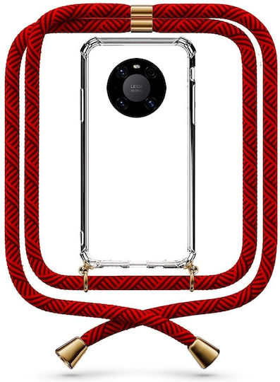 Handyhülle Transparent Maroon Huawei Mate 40 Pro