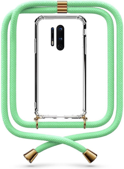 Θήκη Κινητού Διάφανη Κορδόνι Pistachio Green Oneplus 8 Pro