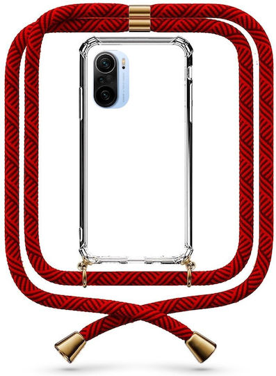 Mobile Phone Case Transparent Cord Maroon Xiaomi Mi 11i