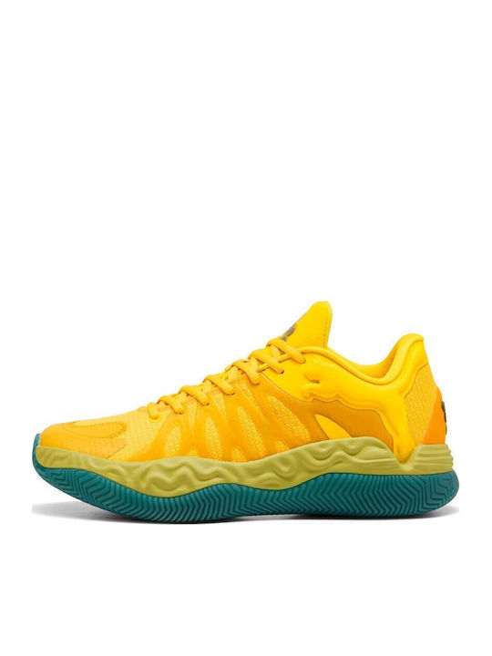 PUMA Hali 1 Niedrig Basketballschuhe Mustard Se...