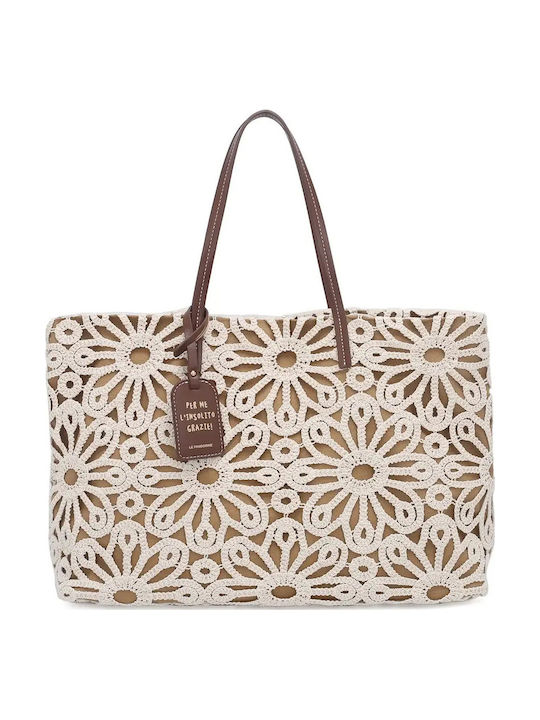 Fabric Women's Shopper Bag Ecru