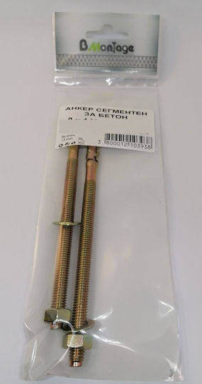 Bmontage Винт с Диаметър M10 и Дължина 160mm 2 Бройки