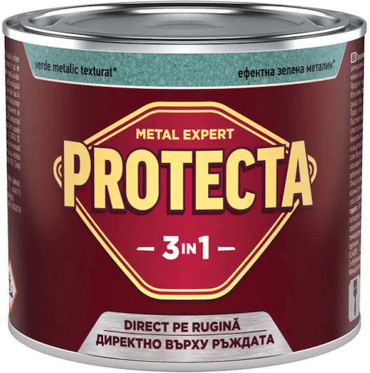 3 In 1 Enamel Paint 500 Ml Color Dark Green Metallic Protecta