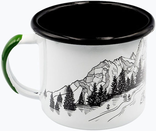 Alpinus Cană Ceramică Albă