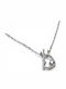 MR Creations Choker Mit Herz-Design Aus Silber Mit Zirkon