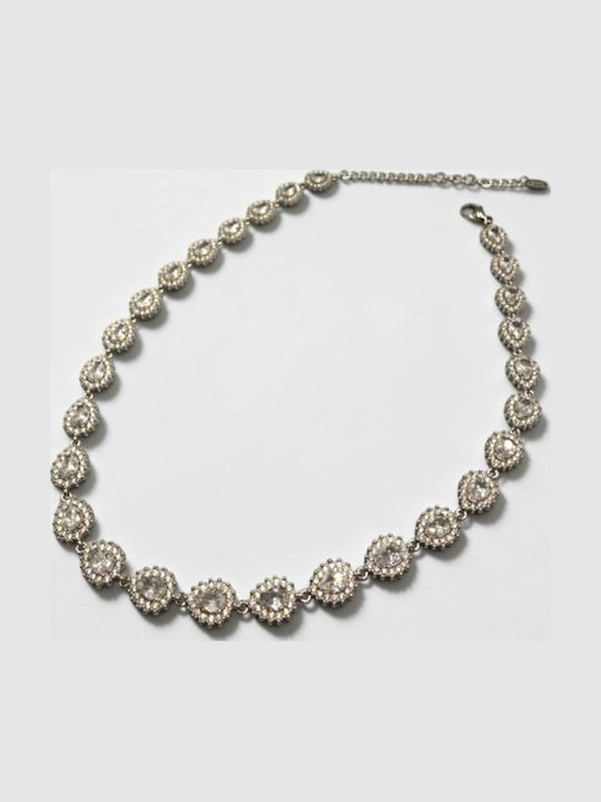 Necklace Riviera Made of Steel with Zircon