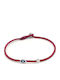 Irmelia Armband Kreuz Auge – Essence Bordeaux