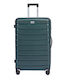 Lavor Large Hard Olive Travel Suitcase with 4 Wheels Height 75cm