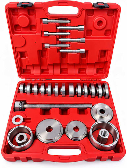 Set Extractor Silentbloc Rulmenți Butuc Adaptoare 50-102mm 34 Bucăți Gebo Tools