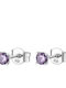 Brosway Steel Earrings with Purple Stones