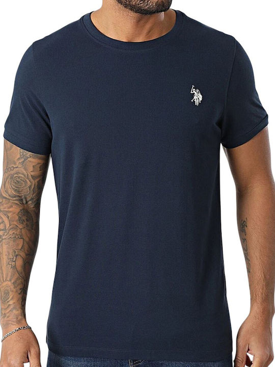 Bren Polo Short Sleeve Blouse Blue