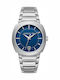 Cerruti Men's Battery Watch with Silver Metal Bracelet