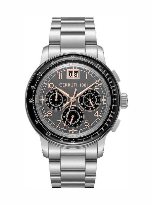 Cerruti Men's Chronograph Battery Watch with Si...