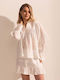 Bluza Damă Bumbac Albă