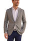 Summer Men’s Suit Jacket Gray-Melange