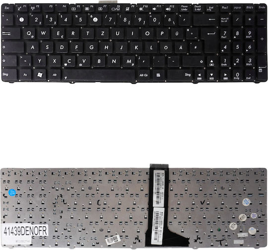 German Laptop Keyboard Asus U52 U53 U56 U52f U53sd U53f U56e U53jc 04gnz51kus00-1 V111462ds1 V-111462ds1-us 0kn0-hy1us01 04gnz51kge00-1 De No Frame Black Code 41439denofr
