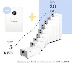 Growatt Growatt Autonome Photovoltaiksysteme GRW-HYB-10K-Weiß-Axe
