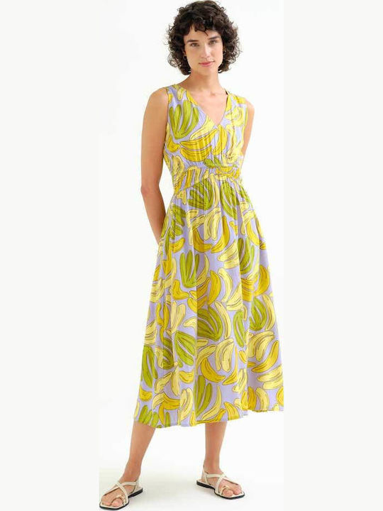 Compania Fantastica Summer Midi Dress Banana