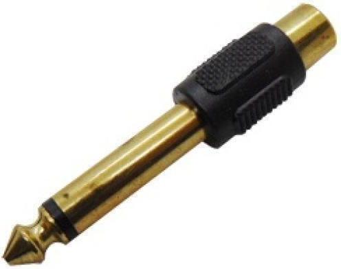 Adaptor Audio 6.3mm Mono RCA Female Gold-Plated Tp2-015 Jyc 01.098.0095 10 Pieces