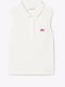 Kids Sleeveless Polo Offwhite