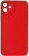 Back Cover Σιλικόνης Κόκκινο (iPhone 12 mini)