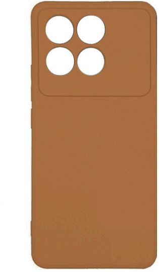Back Cover Σιλικόνης Καφέ (Poco F6 Pro)