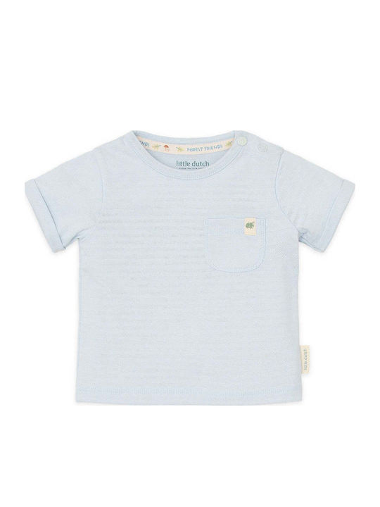 Kids Short-Sleeved Blouse Baby Blue