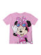 Παιδική Μπλούζα Κοντομάνικη Ροζ Minnie