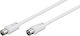 Bridge Cable Antenna Cable Coax Male - Coax Female White 3m 3896 1 Piece