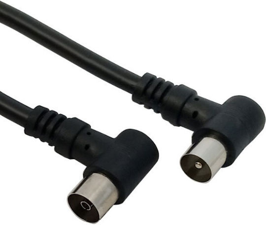 Bridge Cable Καλώδιο Κεραίας Coax male - Coax female Μαύρο 1.5m 1897 1τμχ