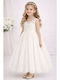 Girls Dress with Ivory Lace