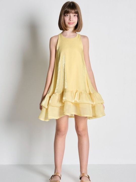 Melin Rose Girls Dress Yellow