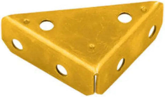 Domax Eckregal aus Metall in Goldfarbe 100x100mm