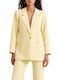 Enzzo Women's Yellow Blazer