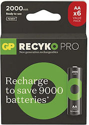 Genius Pack Презареждащи се Батерии AA 2000mAh 1.2V 6 Броя Genius Pack Презареждащи се Батерии AA 2000mAh 1.2V 6 Броя