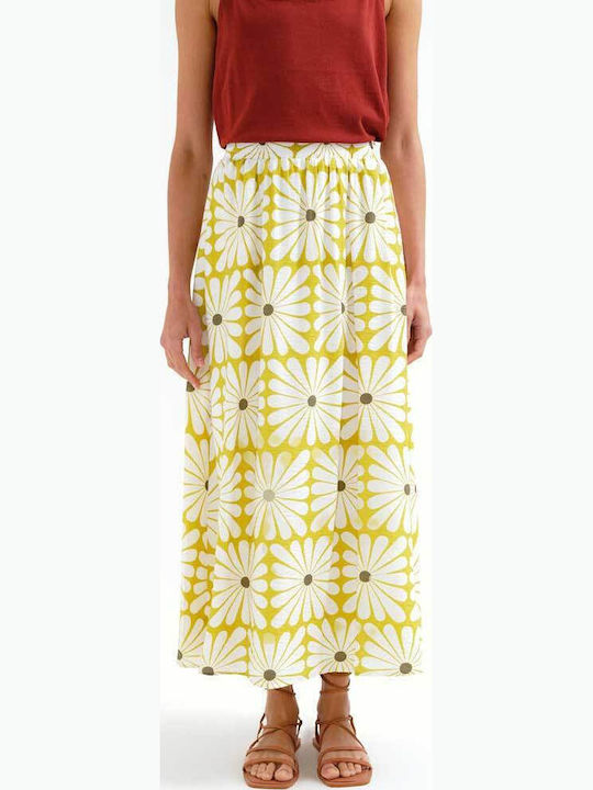 Maxi Skirt Floral Olive