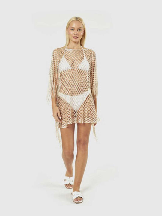 Verde Damen Kaftan Strand Gold