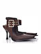 Pumps mit Riemen Braune