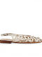 Damen Flache Sandalen Farbe Beige