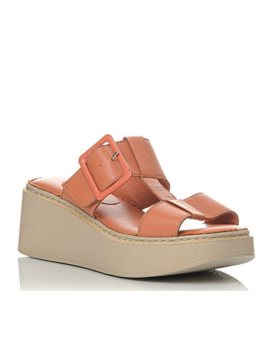Platforme Dama Anatomici Tip Slip On Portocalii